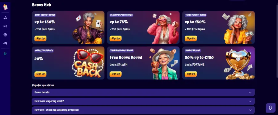 Spin granny casino bonus